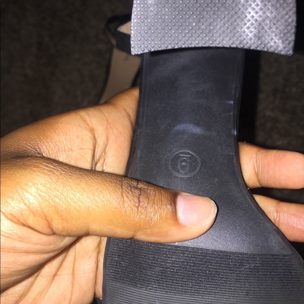 Velvet black heels size s9